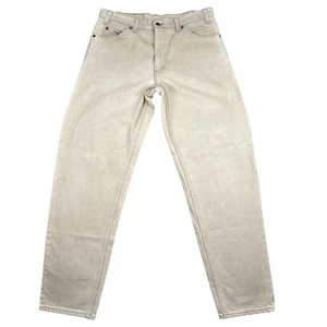 Vintage Levi's Jeans Men 34x32 550 Relaxed Tapered Orange Tab USA Made Tan Denim - Picture 1 of 16