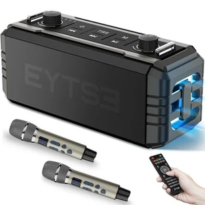 Macchina Karaoke per Adulti con 2 Microfoni Wireless, Portatile Professionale... - Foto 1 di 8
