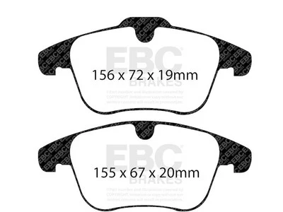 Juego de pastillas de freno delanteras para Volvo S60 2011-2017 EBC 26852ZZTD 2012 2013 2014 2015 Foto 1 de 4