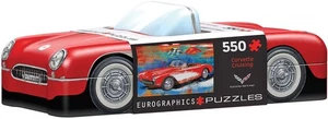 Eurographics puzzle;  Corvette Cruising in Corvette-shaped tin;  550 pieces - Picture 1 of 3