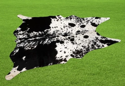 100% New Cowhide Rugs Area Cow Skin Leather (47" x 45") Cow hide SA-5422 - Image 1 of 3