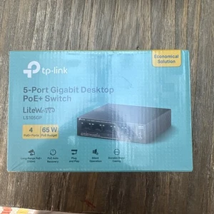 Tp-Link LS105GP 5-Port Gigabit Desktop Litewave Switch With 4-Port Poe+ - Picture 1 of 3