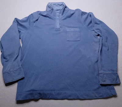 Sudadera Pullover Orvis 1/4 Snap Mujer Talla XL Azul Bolsillo en el Pecho Manga Larga Foto 1 de 4