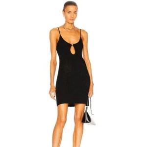 Cult Gaia Emily Black Knit O-Ring Dress M NWT - Picture 1 of 4