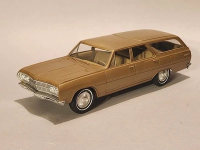 AMT 1965 Chevrolet Chevelle Wagon 1/25 Scale Dealer Promo - Sierra Tan, Mint! - Image 1 of 4
