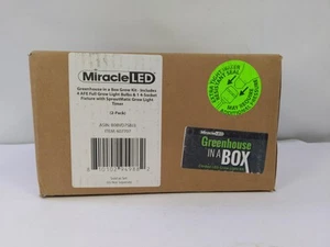 Miracle Led Greenhouse In A Box Grow Kit - Includes 4 Afe Full Spectrum 150w - Picture 1 of 5