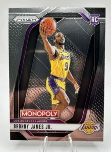 Bronny James Jr 2024-25 Panini Prizm Monopoly Base #45 Lakers RC - Imagen 1 de 4