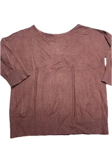 Ann Taylor Women’s Loft Size L Raisin Brown Wool Blend Women Sweater Top - Picture 1 of 7