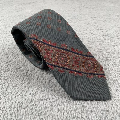 De Colección Polo Ralph Lauren Corbata Para Hombres Hecha en Seda EE. UU. Inglaterra Patrón Medallón Geométrico Foto 1 de 4