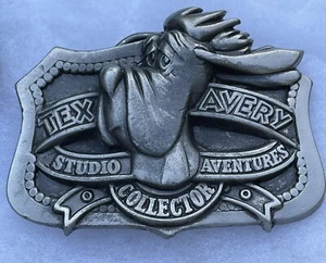 Vintage Tex Avery Belt Buckle 1992 Studio Adventures Collector 2090 Series 154 - Picture 1 of 2