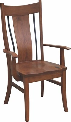 USA Amish Handcrafted | Made to Order | Eagle Wrought Iron Arm Chair - Image 1 of 2