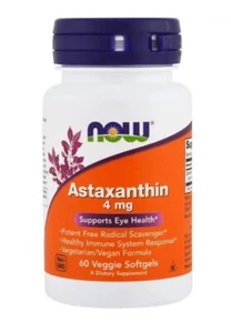 NOW FOODS ASTAXANTINA 4 MG 60 CÁPSULAS BLANDAS VEGETARIANAS - Imagen 1 de 2