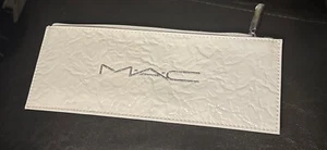 MAC White Zipper Make Up Bag/ BAG ONLY /Brand New/ 10x3.5 - Picture 1 of 5