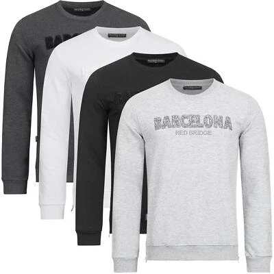 Redbridge Herren Pullover Sweatshirt Sweater Longsleeve langarm Shirt Barcelona - Bild 1 von 4