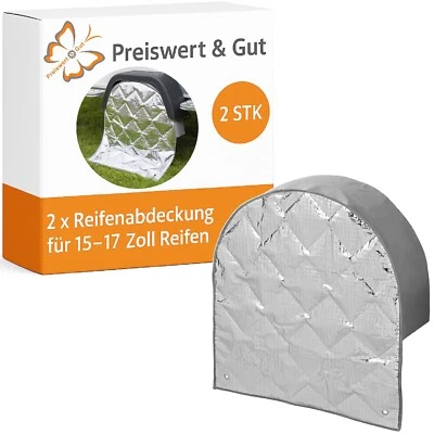 2 x Reifenabdeckung Wohnmobile u Wohnwagen für 15-17 Zoll - Reifenschutzhülle - Bild 1 von 4