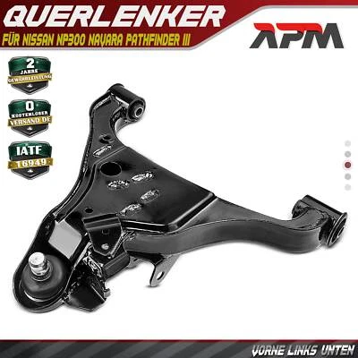 Brazo de Control Suspensión Delantero Izquierdo Abajo para Nissan NP300 Navara - Imagen 1 de 4