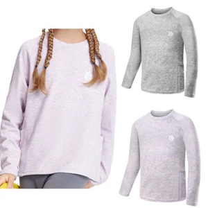 Unisex Kids Sweatshirt Daily Tops Long Sleeve Loungewear Thumb Pullover Shirt - Picture 1 of 29