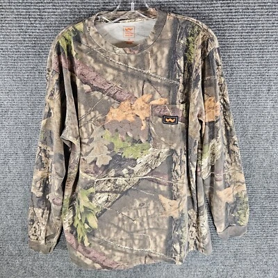 Walls Mens Mossy Oak Break Up Country Camoflauge Medium shirt long sleeve Camo - Image 1 of 4