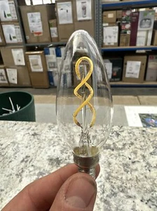 Feit Electric 25W B10 Candelabra Clear Edison LED Light Bulb (12-PACK) - Picture 1 of 4