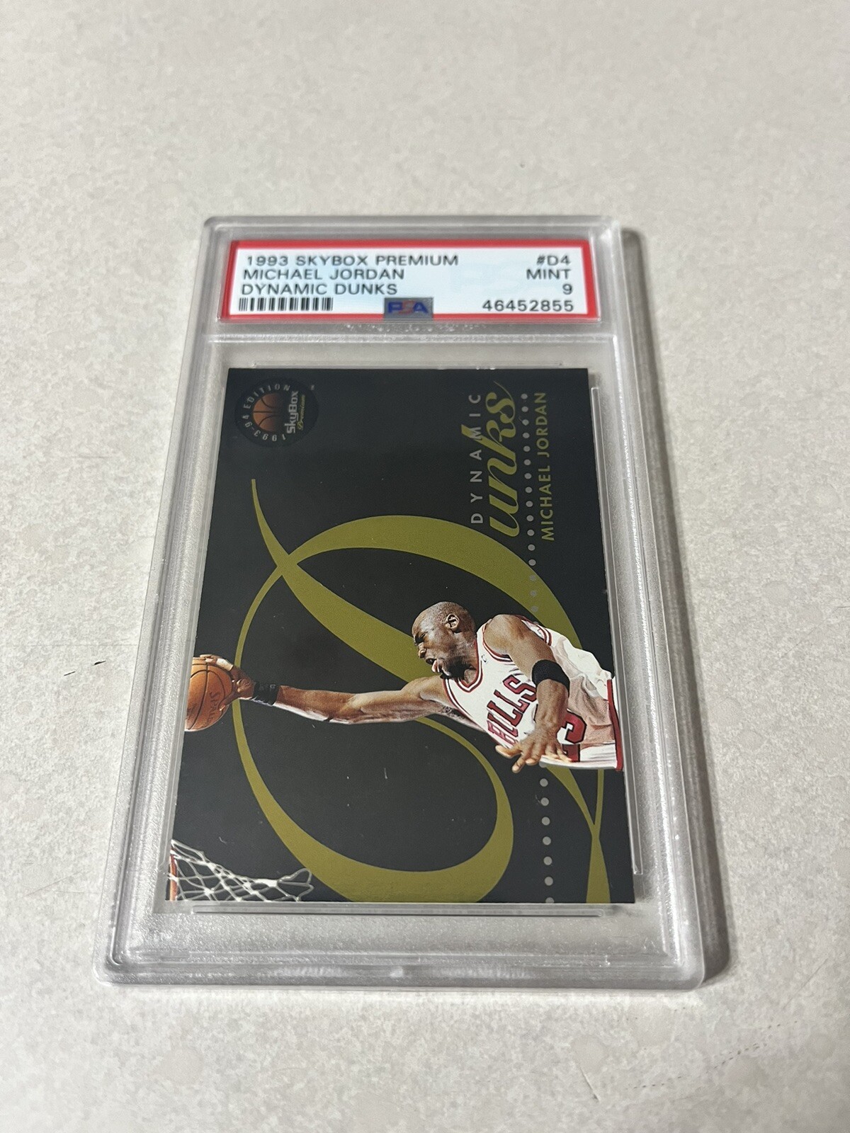 Michael Jordan 1993 SkyBox Premium #D4 Dynamic Dunks PSA 9 Price Guide ...