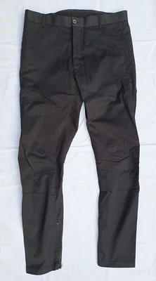 Lanvin Black Cotton Skinny Fit 3D Cutting Men Pants - Size 44 - Image 1 of 4