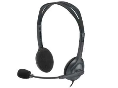 Logitech H111 Black On the Ear Stereo Headset - Image 1 of 4