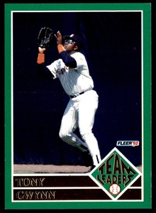 1992 Fleer Team Leaders Tony Gwynn San Diego Padres #7