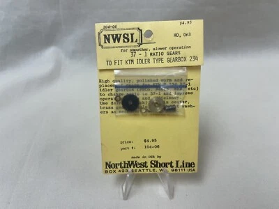 NWSL - HO/On3 - 37-1 Ratio Gears for KTM Idler Type Gearbox 234 - Part 104-06 - Image 1 of 4