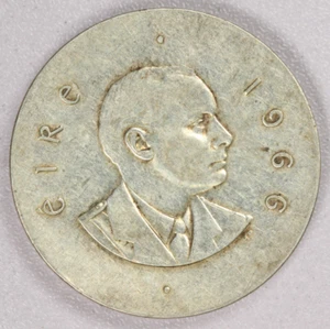 1966 Repubblica d'Irlanda 10 scellini argento 1916 rivolta pasquale - Foto 1 di 2
