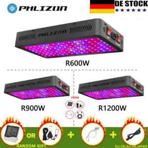 Phlizon LED Grow Light 600W 900W 1200W Pełne spektrum Lampa roślinna Veg Bloom Grow - Zdjęcie 1 z 48