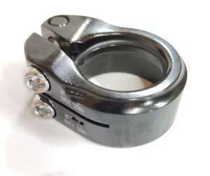 Twin Seatpost Clamp for Seat Tube: 31.8mm / Seatpost : 27.2mm BLACK Alloy - Picture 1 of 4