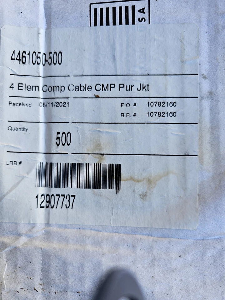 4 Element Composite Control Cable CMP Purple Jkt 500ft - Image 1 of 4