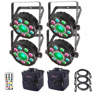 Chauvet DJ FXpar 9 Compact Multi Effect Par Light (4-pack) with Case & DMX Ca... - Picture 1 of 9