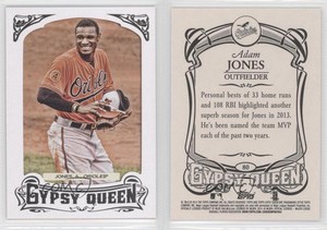 2014 Topps Gypsy Queen Retail White Framed Adam Jones #80