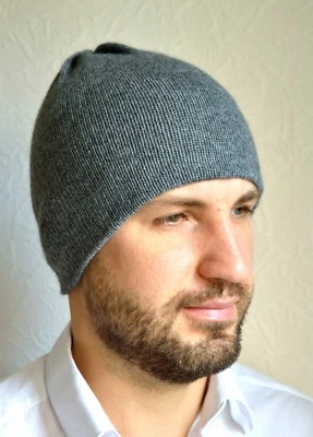 Sombrero de hombre 100% cachemir hecho a mano Foto 1 de 4
