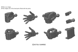 Builders Parts HD MS Hand 01 EFSF Dark Gray GUNPLA 1/144 BPHD-37 BANDAI - Picture 1 of 1