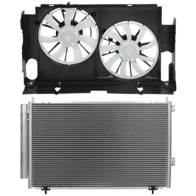 Kit de ventilador de refrigeración condensador de CA para Toyota RAV4 2013 2014 2015-2018 2,5 L 2494 CC Foto 1 de 4