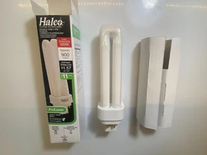 CFL Lamp Bulb PL13D/E/35/ECO 4-Pin (GX24Q-1 Base) 3500K 755-Lumens T4 13W HALCO - Picture 1 of 13