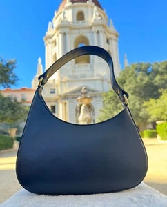 Lala Black Women's Italian Leather Top Handle Luxury Crossbody Shoulder Handbag - Picture 1 of 8
