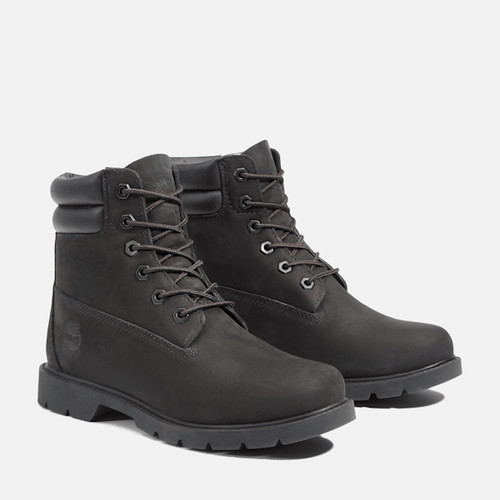 Timberland Linden Woods TB1A156S001 Stivali Donna Nero Impermeabile Combattimento TF2622