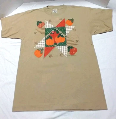 Camiseta Para Mujer Otoño VICKI MELHART Talla M Otoño Patchwork Gráficos NUEVA De Colección 1997 Foto 1 de 4