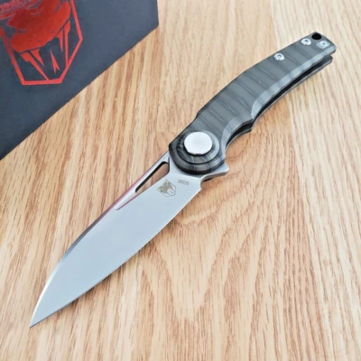 Cobratec Knives Folding Knife 3.13" Bohler M390 Steel Blade Titanium Handle - Image 1 of 4