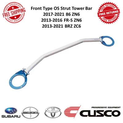 Barra de soporte de torre de puntal Cusco tipo frontal OS para Scion FR-S y Subaru BRZ #965 540 A Foto 1 de 4