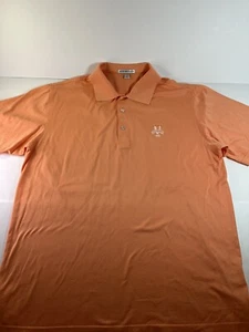Peter Millar Herren Gr. LRG 46"c pfirsich orange Golf Polo bestickt REDTAIL EUC! - Bild 1 von 8