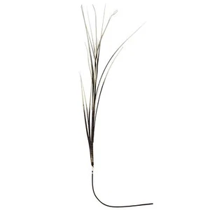 Flocked Textured Onion Grass Spray - Brown - Artificial Silk Flowers Craft Stem - Picture 1 of 1
