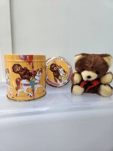 Vintage Russ "An Old Fashioned Teddy" Sammler Blech Bär Karussell mit Bär L - Bild 1 von 16