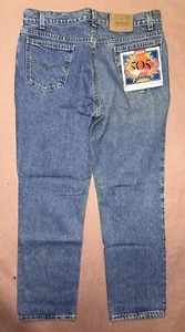Vintage Levis 505 Boys Husky Jeans, Deadstock NWT, Size 36x29.5 - Picture 1 of 3