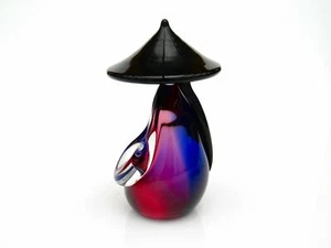 Signed Murano VETRERIA ARTISTICA OBALL Art Glass Oriental Sculpture Figure - Picture 1 of 12