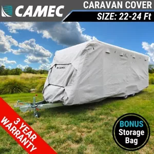 Camec 22-24 ft Caravan Cover RV 6.6m to 7.2m with 3 Year Warranty & Carry Bag - Picture 1 of 5