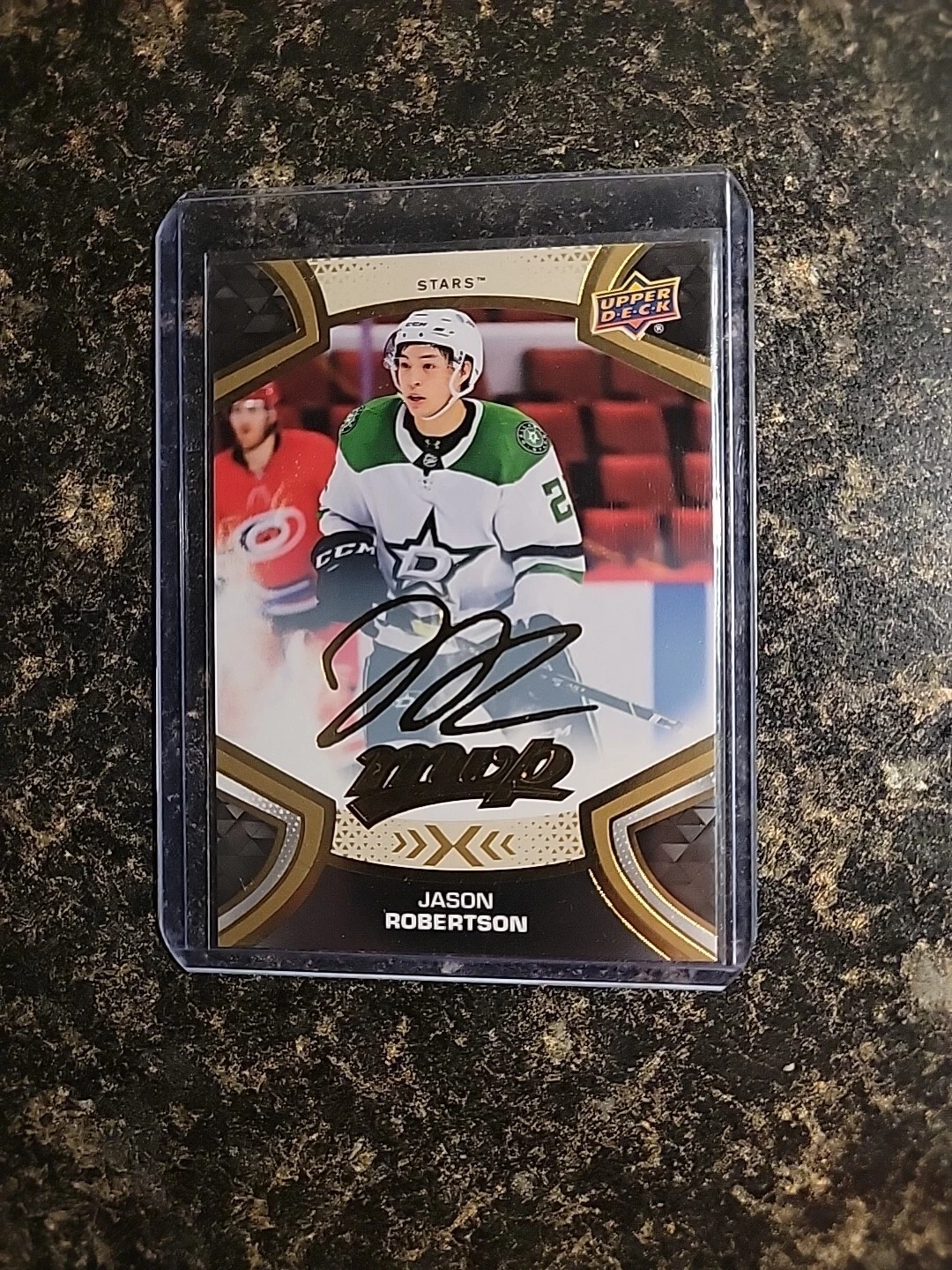 2021-22 Upper Deck Mvp Gold Script Rookie Auto Jason Robertson Parallel